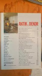ANTİK & DEKOR DERGİSİ  - SAYI : 1 - BARIŞ MANÇO - SELAMET TAŞKIN - NURCAN ARTAM - YILMAZ UYAR - AKADUR TÖLEĞEN - NEŞE ŞAHİNBAŞ - GÜL ÖZKAN - H. ÖZLÜ - ALİ GÜREVİN - METİN KÂŞO - NUR TIMURKAN - NABI ÖZBEK - CLAIRE COLDU - SEZER TANSUĞ - HAKKI ANLI - HALÛK SEL  BAŞLIKLAR : KOLEKSİYONER BARIŞ MANÇO - MOBİLYA MOBİLYA İLİŞKİLERİ - CAM VE PORSELEN PARFÜM KAPLARI - PASTEL RENKLERİN HUZUR VEREN UYUMU - BİR PRENSİN PARİS'TEKİ APARTMAN KATINDA SARAY ARAYIŞI - MÜCEVHER ELMASTAN PIRLANTAYA - SADBERK HANIM MÜZESİ - AYNALARDAN YANSIYAN MEKÂN DERİNLİĞİ - ARGY-ROUSSEAU CAMLARI - TÜRK KAĞIT OYMACILIĞINDAN BİR ŞAHESER - 16. YY İZNİK SERAMİKLERİNDEKİ MOTİFLER - BİR MOBİLYA GALERİSİ - SANAT VE USTALIĞIN BİRLEŞTİĞİ ELSANATI ÇERÇEVE - ARKEOLOJİ ANADOLU TARİHİNDEN - SEZER TANSUĞ SANAT DOLU 88 - HAKKI ANLI’NIN BÜTÜN DÖNEMLERİ SERGİSİ - ÇAĞDAŞ TÜRK RESİM SANATI MÜZAYEDESİ - 5. ANTİKA KİTAP MÜZAYEDESİ - ANTİKALAR ANTIKALIKLAR - SERGİLER MÜZAYEDELER - ANTİKA VE SANAT DÜNYASINDAN  -110 SAYFA