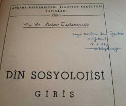 Din Sosyolojisi Giriş [İMZALI ve İTHAFLI]