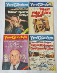 YENİ GÜNDEM Haftalık Haber Dergisi, 1986 - 1987, Sayı: 4, 9, 30, 31, 33, 43, 48, 54, 87 [9 SAYI]