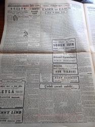Cumhuriyet Gazetesi - 26 Nisan 1942 - Dönüm Noktası Cumhuriyet Başmakale - Kahraman Orduya İltihak Eden Genç Subaylarımız Fotoğrafı - Ankara'daki Yedek Subay Okulunu Bitiren Gençlerin Merasimi - Örfi İdare Kanununda Yapılacak Yeni Tadilat - Rus Japon Münasebatı Bozuluyor Mu - Milli Şef İsmet İnönü Ve Eşi Çocukları İzlerken Fotoğraf - General Giraud Almanya'dan Kaçtı - Şark Cephesi Harekatı Her Kesimde Hava Faaliyetleri Çok Arttı - Japonlar Yeni Takviye Kıtaları Aldılar - Halk Oyunları Gecesi Fotoğraf - İstanbul Muhteliti İzmir Takımına 2 1 Yenildi Fotoğraf - Karne Yolsuzluğu - Haftanın Şakaları Yazan Burhan Felek - Sönen Işık Filmi Bugün Lale Sinemasında - Gönül Oyunları Filmi Başrolde Gingers Rogers Ronald Colman Sümer Sinemasında - Zeytinyağı Satışı Serbest Bırakılacak - Küçük Hikaye Çoluk Çocuk Sahibi Yazan Nuri Refik - Sızı Yazan Mükerrem Kamil Su Yazı Dizisi - Lorel Hardi Mektepte Filmi İpek Sinemasında - Türkiye Güreş Birinciliği Müsabakaları Başladı -Bomonti Bahçesi