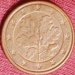 ALMANYA 1 Eurocent, 2002 ÇÇT 
