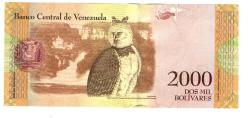 Venezuela 2000 Bolivares 2016 C62076498 (wb0441)