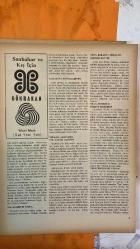 SOSYETE 13 DERGİSİ - 13 AĞUSTOS 1973  GÜNGÖR DENİZAŞAN – SEVAL ERKMEN – İSMAİL BÜYÜKYILDIZ – TIJEN BARAN – GİZELA KRAFT – NİLÜFER COŞAR – ADNAN ÇUBUK – AYTEN BOYNER – OSMAN BOYNER – CEM BOYNER – KERİM KERİMOL – VEHBI KOÇ – HALİT NARİN – VITALI HAKKO – KETİ HAKKO – DENİZ ADANALI – AYDIN GÜN – LEYLÂ TURGUT – AZRA GÜN – SUNA KORAD – OKAN DEMİRİŞ – LEYLÂ DEMİRİŞ – İSMAİL HAKKI TEKİNEL  SOSYETE-13 EKİBİNİN NORDKAPP SEYAHATİ VE LAPONYALI “SAM” TOPLULUKLARI – ADNAN ÇUBUK’UN STOCKHOLM’DEKİ YAŞAMI VE UZATMALI NİŞANLISI – BEYMEN’İN GÜZ RÜZGARI DEFİLESİNDE VEHBI KOÇ, HALİT NARİN, AYTEN BOYNER VE MODA YARATICILARI – VAKKO MANKENLERİYLE DEFİLE PERFORMANSLARI – VITALI HAKKO’NUN KIŞ BAHÇESİ MODA GÖSTERİSİ – AYDIN GÜN’ÜN FESTİVAL KRİZLERİ, İTALYAN SANATÇILARLA GERİLİMİ VE ORGANİZASYONDAKİ ELEŞTİRİLER – AZRA GÜN’ÜN TOPKAPI SARAYI’NDA REJİSÖR ASİSTANLIĞI VE MORAL BOZAN GÖRÜŞMELERİ – SUNA KORAD’A OPERET TEKLİFİ VE SESSİZ SOPRANO İRONİSİ – OKAN DEMİRİŞ’İN SANATTA DİK DURUŞU, EŞİ LEYLÂ DEMİRİŞ’İ - 18 SAYFA