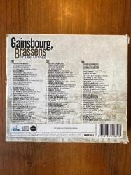 Gainsbourg Brassens et Les Auters / Audio 3 CD Box ( Serge Gainsbourg, Georges Brassens, Jaques Brel, Charles Aznavour....)