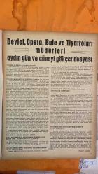 SOSYETE 13 DERGİSİ - 13 MART 1973 CÜNEYT GÖKÇER - AYDIN GÜN - NILÜFER DAVER - MESERRET ÖZGEN - AZRA GÜN - ULVI YÜCELEN - RAHMİ KOÇ - VEHBI KOÇ - MELÂHAT SUNGUR - NESRİN KENTER - NEDİM KENTER - AYDIN GÜN - NILÜFER DAVER - MESERRET ÖZGEN - ÖZCAN SEVGEN - OYA TEKİN - DOĞAN ONAT - METE UĞUR - TÜRKÂN TÜRKER - FAHRİ ATABEY - NAHİDE HANIM - MÜNİR NURETTİN SELÇUK - JAKLIN FRANSUVA - HASAN KAVRUK - DAYEZ - BAL MAHMUT CÜNEYT GÖKÇER DOSYASI - AYDIN GÜN DOSYASI - OPERADA YANGIN ALARMI - DEVLET OPERA VE TİYATRO KANUNLARI - GENEL MÜDÜR SEÇİMİ - SANAT VE EMNİYET İNCELEMESİ - MAKAM ARACI KULLANIMI - MAAŞ FARKLARI SKANDALI - KUBBEALTI CEMİYETİ YEMEĞİ - JAKLIN FRANSUVA ELEŞTİRİSİ - HASAN KAVRUK DAVETİ  - AYLA KENTER OPERADA YANGIN ALARMI - GENEL MÜDÜRLER DOSYASI - AÇIK MEKTUP - DEVLET KESİSİNDEN REJİSÖRLÜK - MAKAM ARACI KULLANIMI - PAZARTESİ KONSERLERİ - MAAŞ FARKI SKANDALI - PROTOKOL MÜDÜRÜNÜN HARCANMASI - BAŞYAZI - SOSYETEDE SIRLAR - İŞÇİ GİBİ ÇALIŞAN RAHMİ KOÇ YOKTUR -   - 22 SAYFA