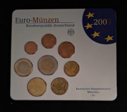 Almanya 1-2-5-10-20-50 Eurocent 1-2 Euro 2003 Madeni Para Seti