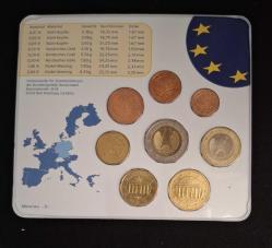 Almanya 1-2-5-10-20-50 Eurocent 1-2 Euro 2003 Madeni Para Seti