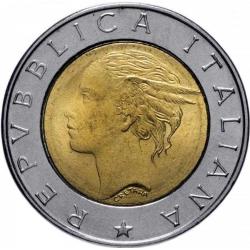 İTALYA 500 Lire, 1996 ÇİL 