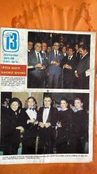SOSYETE 13 DERGİSİ  -  13 MAYIS 1984  TURGUT ÖZAL - BEDRETTİN DALAN - İZZET GÖKÇİMEN - NEVZAT AYAZ - MEHMET ALİ YILMAZ - GÜNERİ CIVAOĞLU - NEZİH DEMİRKENT - OKTAY EKŞİ - NEVZAT ÜNLÜ - HAKKI ÖCAL - ÇETİN ALTAN - ALİ RIZA ÇARMIKLI - MÜNEVVER ÇARMIKLI - CANDAN ÇARMIKLI - ÜMRAN ÇARMIKLI - BEYHAN ÇARMIKLI  GÜNEŞ GAZETESİ YÖNETİMİNDE DEĞİŞİM RÜZGARLARI - MEHMET ALİ YILMAZ VE TAKIM OYUNU ANLAYIŞI - GÜNERİ CIVAOĞLU İLE DOSTÇA AYRILIK - NEZİH DEMİRKENT'İN HÜRRİYETÇİLİĞİ VE YENİ DÖNEMDEKİ ROLÜ - OKTAY EKŞİ’NİN SİYASETLE YOL AYRIMI SONRASI GAZETEYE DÖNÜŞÜ - GÜNEŞ'İN CİDDİ GAZETE YOLCULUĞU VE BABIALİ'DEKİ FREKANS DEĞİŞİMİ - ESKİ HÜRRİYETÇİLERİN TOPLANMASI: EKŞİ, ÜNLÜ, ÖCAL - MEHMET ALİ YILMAZ’IN AÇIK TARZI VE GAZETE POLİTİKASI - TRABZONSPOR BAĞLANTILARI VE GAZETE YANSIMASI - OKTAY EKŞİ YÖNETİMİNDE SİYASİ VE TEKNİK ZORLUKLAR - GÜNEŞ’İN BİRİNCİ SAYFA ANLAYIŞINDA YENİ DÜZEN - GÜNEŞ GAZETESİNDE DİSİPLİN VE FONKSİYONEL ÇALIŞMA STRATEJİLERİ - GAZETECİLİĞİN SORUMLULUK VE CİDDİYET DOĞRULTUSUN  -  22 SAYFA