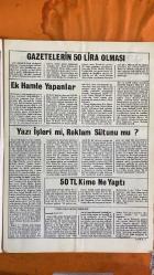 SOSYETE 13 DERGİSİ  -  13 MAYIS 1984  TURGUT ÖZAL - BEDRETTİN DALAN - İZZET GÖKÇİMEN - NEVZAT AYAZ - MEHMET ALİ YILMAZ - GÜNERİ CIVAOĞLU - NEZİH DEMİRKENT - OKTAY EKŞİ - NEVZAT ÜNLÜ - HAKKI ÖCAL - ÇETİN ALTAN - ALİ RIZA ÇARMIKLI - MÜNEVVER ÇARMIKLI - CANDAN ÇARMIKLI - ÜMRAN ÇARMIKLI - BEYHAN ÇARMIKLI  GÜNEŞ GAZETESİ YÖNETİMİNDE DEĞİŞİM RÜZGARLARI - MEHMET ALİ YILMAZ VE TAKIM OYUNU ANLAYIŞI - GÜNERİ CIVAOĞLU İLE DOSTÇA AYRILIK - NEZİH DEMİRKENT'İN HÜRRİYETÇİLİĞİ VE YENİ DÖNEMDEKİ ROLÜ - OKTAY EKŞİ’NİN SİYASETLE YOL AYRIMI SONRASI GAZETEYE DÖNÜŞÜ - GÜNEŞ'İN CİDDİ GAZETE YOLCULUĞU VE BABIALİ'DEKİ FREKANS DEĞİŞİMİ - ESKİ HÜRRİYETÇİLERİN TOPLANMASI: EKŞİ, ÜNLÜ, ÖCAL - MEHMET ALİ YILMAZ’IN AÇIK TARZI VE GAZETE POLİTİKASI - TRABZONSPOR BAĞLANTILARI VE GAZETE YANSIMASI - OKTAY EKŞİ YÖNETİMİNDE SİYASİ VE TEKNİK ZORLUKLAR - GÜNEŞ’İN BİRİNCİ SAYFA ANLAYIŞINDA YENİ DÜZEN - GÜNEŞ GAZETESİNDE DİSİPLİN VE FONKSİYONEL ÇALIŞMA STRATEJİLERİ - GAZETECİLİĞİN SORUMLULUK VE CİDDİYET DOĞRULTUSUN  -  22 SAYFA