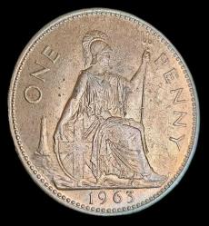 İngiltere 1963 1 Penny Çil