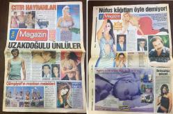 TELE MAGAZİN GAZETESİ - 25-31 HAZİRAN 2001 - UZAKDOĞULU ÜNLÜLER -TARKAN, SEZEN AKSU, CEM BOYNER - BERNA YILMAZ - ESİN MORALIOĞLU - HANDE YENER - SEDA SAYAN - MÜJDAT GEZEN - MUAZZEZ ERSOY, İSMET ÖZHAN - HÜLYA AVŞAR - EDİZ HUN - PELİN BATU - BEYAZIT ÖZTÜRK - SİBEL TURNAGÖL - LEVENT KIRCA - VEHBİ DİNÇCAN - NADİDE SUTAN - ŞEBNEM ÖZİNAL - KADİR İNANIR - SAVAŞ AY - KENAN IŞIK - EMEL MÜFTÜOĞLU - KENAN İMİRZALIOĞLU - MELTEM CUMBUL - EBRU GÜNDEŞ - SİBEL CAN - HARUN TAN, EBRU ŞALLI, ANTONIO BANDERAS - MİRKELAM - MUSTAFA UĞUR - DANSIZ ASENA - FERDİ TAYFUR - TARIK AKAN - ORHAN GENCEBAY - HARİKA AVCI - İdil Koleksiyon