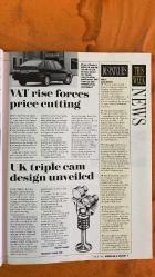 AUTOCAR & MOTOR DERGİSİ  - 3 NİSAN 1991  MERCEDES-BENZ - BMW - AUDI - NISSAN - VAUXHALL - RENAULT - CITROEN - PEUGEOT - MATRA - FORD - VW - CHRYSLER  **YENİ V12 MERCEDES S-CLASS’IN İLK SÜRÜŞÜ - £60,000’LIK LİMUZİNİN ÜSTÜN KONFORU VE PERFORMANSI - BMW’NİN E36 COUPE MOTOR YELPAZESİ VE M3 YERİNE GEÇECEK MODELİN İKİ YIL SONRA GELMESİ - AUDI’NİN FRANKFURT’TA TANITACAĞI YENİ 80/90 SERİSİ VE YATAY YAKIT DEPOSU SAYESİNDE GENİŞ BAGAJ HACMİ - S2 COUPE’YE YAZ AYLARINDA 230BHP’LİK 20-VALF TURBO VE 6-İLERİ ŞANZIMAN GELİYOR - 2.8L V6 MOTORLA MERCEDES VE BMW’YE LÜKS RAKİP HEDEFİ - NISSAN’IN SUNDERLAND’DAKİ PRIMERA ÜRETİMİNİ 120,000 ARAÇ/YIL HEDEFİYLE ARTIRMASI VE %80’İNİN İHRACATA GİTMESİ - 1991’DE ALMANYA’YA 27,000 PRIMERA İHRACATI PLANLANMASI - TAYVAN’A İLK SEVKİYATIN BAŞLAMASI - VAUXHALL FRONTERA’NIN %80’İNİN AVRUPA’YA OPEL OLARAK İHRAÇ EDİLECEĞİ VE LUTON’DA YILLIK 40,000 ÜRETİM HEDEFİ - RENAULT R19 CONVERTIBLE’IN YAZ AYLARINDA KARMANN İŞBİRLİĞİYLE GELMESİ - 80BHP’LİK 1.4 VE 140BHP’LİK - 114 SAYFA