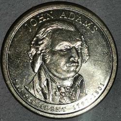 AMERİKA BAŞKANLAR SERİSİ 2007 D  1 DOLAR Başkanlık 1 $ Bozuk Para - John Adams (1797-1801)