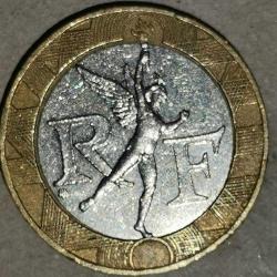 FRANSA 1990  10 FRANK