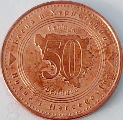 BOSNA HERSEK 50 Feninga, 2025 ÇİL