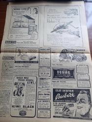 Cumhuriyet Gazetesi - 12 Mart 1948 - Zoraki Dostluklar Cumhuriyet Başmakale - Dışişleri Bakanımız Necmettin Sadak Dün Gece Londra'ya Vardı Fotoğraf - Demokrat Parti Grubu İhraç Kararlarını Tanımıyor - Çek Faciası İntiharlar İstifalar Devam Ediyor - İstanbul Batakhanelerinde İki Müthiş Gece Yazan Metin Toker - Suat Hayri Ürgüplü ve Arkadaşları Yüce Divandan Çıkarken Fotoğraf - Arap Birliği Genel Sekreteri Azzam Paşa Ankara'ya Çağrılmış - Beşiktaşlılar Atina'da Enosis İle Karşılaşmak Üzere Sahaya Çıkarlarken Fotoğraf - Goebbels'in Hatıraları Yazı Dizisi - Erzurum'un Otuzuncu Kurtuluş Yıldönümü Yazan Ahmet Halil - Beynelmilel Portreler Jan Masaryk - Huzur Yazan Ahmet Hamdi Tanpınar Yazı Dizisi - Sol Temayüllü Hocalar Meselesi Gene Tazelendi - Gazeteci Kimdir Yazan Burhan Felek - John Steinbeck'in Gazap Üzümleri Remzi Kitabevinde - İsmail Dümbüllü Tiyatrosu Ve Semiha Coşar Şehzadebaşı Turan Sinemasında - Şehir Tiyatrosu Dram Kısmında Baykuş Komedi Kısmında Kaş Yapayım Derken - Parker 51