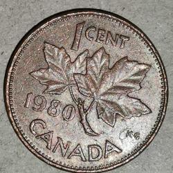 KANADA  1980    1 CENT