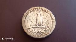 USA; QUARTER DOLLAR 1942 - GÜMÜŞ