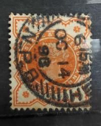 İngiltere 1887 Kralice Victoria - Damgalı