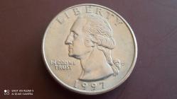 USA;  ¼ DOLLAR  1997 -D
