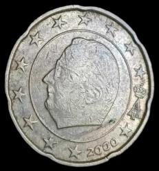 Belçika 2000 20 Euro Cent
