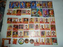 GALATASARAY EFSANE MEŞHUR FUTBOLCU KARTLARI 300 ÇEŞİT+4 adet şampiyonluk vcd+stickerler+rozet+silgi+kalem +bileklik ÜCRETSİZ KARGO