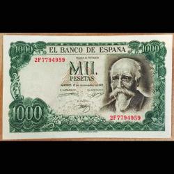 İspanya 1000 peseta 1971 Çil banknot / kağıt para