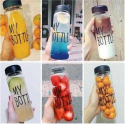 My Bottle Detoks Süzgeçli Cam Matara Şişesi 500 ml (Yeni )