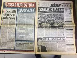 STAR GAZETESİ  - 25 AĞUSTOS 2000 - BALİNA İKİ HAKİME RÜŞVET VERMİŞ, İZMİR'DEKİ BALİNA KOD İSİMLİ KARA PARA OPERASYONU - FAİK ERDEMLİ, ''KULEYİ DİNLEYİN'' HABERİ - KELLY BROOK - MAAİLE TERÖRİST, GÜNAY ASLAN BOMBA YÜKLÜ MERCEDES İLE YAKALANDI - UÇAKTA KANSERLİ YOLCU VEFAT ETTİ, MEHMET KINAY - TURAN GENÇ, EMNİYET'E DÖNÜYOR - BİLİM HENDEK'E DÜŞTÜ - KABUS AIRBUS, CONCORDE KAZASI - YAŞAR NURİ ÖZTÜRK, GAZALİ SÜNNETİ ANLATIYOR, KUR'AN-I KERİM MEALİ - İŞSİZLİK HÜSRANI - İŞSİZLİN FONU'NA İLK AYDA GİREN  PARA HAYAL KIRIKLIĞI YARATTI, ERDOĞAN SÜZER - AKIN İZMİRLİOĞLU - ENFLASYON BİTTİ - ÇÖP DAĞLRI GREV ERTELETTİ - PETROL HAREKATI - MUSTAFA MUTLU; ASLITÜRK OLAYI ve ÜCRET SORUNU - MUSA, EVEVİT ve İLHAN BAŞGÖZ'E SORDU - SİNEMA SEZON FİLMLERİ SAYFASI; VATANSEVER, MEL GIBSON, SON DURAK, KEVIN THOMAS, GECE RÜZGARI, ÖLÜMÜNE KADAR, LUCY LIU, ANTONIO BANDERAS - SAYGI ÖZTÜRK - SEMİH İDİZ - DİLEK ÖNDER - AHMET NECDET SEZER ve BÜLENT ECEVİT ARASINDAKİ GERGİNLİK - UEFA SÜPER KUPASI MAÇI ÖNCESİ GALATASARAY