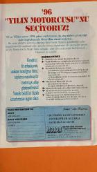 MOTOR DERGİSİ - ŞUBAT 1996 – MOTOR-BIKE – HONDA CBR 900 RR – KAWASAKI ZX7R – SUZUKI GSXR 750 – YAMAHA XV 535 – KAWASAKI EN 500 – HONDA XL600V TRANSALP – VOLKAN IŞIK – HERO PUCH – MZ MOTORLARI – HEMMER MOTOS – MAVİ PEDAL – GÜMRÜK BİRLİĞİ – JAPON YENİ – 250 CC ÜZERİ – 250 CC ALTI – CHOPPER – ENDURO – SUPERSPORT – XL600V TRANSALP – HONDA – YAMAHA – KAWASAKI – SATIŞ KOORDİNATÖRÜ ERDOĞAN ÖZOĞUL – CEM DRAHŞAN – GÜMRÜK FONU – İTHALAT REJİMİ – LANDING COST – MOTORCULAR YARIŞMASI – YILIN MOTORCUSU 1996 – KORE ŞEHİTLERİ CADDESİ – MİTHAT ÜNLÜ SOKAK – ZİNCİRLİKUYU – FLASH YAYINCILIK – K. HAKKI TOLUNAY – SERHAN SİREL – ALEV ALTINKAYNAK – MURAT TÜREL – MURAT TOSUN – MURAT TOKAY – YAVUZ SÖNMEZ – LEVENT BAKİ – ÇETİN GÖZCÜ – ETHEM GENİM – SERDAR SİREL – HÜSEYİN ÜRKMEZ – TURGAY ÇELİKER – HAMDİ ÇITAK – ÇİĞDEM ORHAN – AYŞEN ARIM – SAMİ PAKER – DIETMAR APPEL – BEDRİ ZENGİNKUZUCU – BİRLEŞİK BASIN DAĞITIM – SENKRON - 70 SAYFA