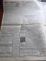 Cumhuriyet Gazetesi - 22 Mart 1948 - İtalya Müzayedede Abidin Daver Başmakale - İtalyan Komünistlerine İndirilen Büyük Darbe - Demokrat Parti Haysiyet Divanı Çarşamba Günü Toplanıyor - Demokrat Parti Haysiyet Divanı Başkanı Hamit Şevket İnce - Doğuda Sovyet Baskısı - Yunan İtalyan Andlaşmasına Doğru - Fenerbahçe Dün Galatasaray'ı 3 1 Yendi Fotoğraf - Yahudiler Meydan Okuyorlar - Kamplarda Bulunan Türkler - Goebbels'in Hatıraları Yazı Dizisi - Muammer Karaca Maksim Hangisi Büyük Operet - Kadınların Sevgilisi Bu Akşam Atlas Sinemasında - Huzur Yazan Ahmet Hamdi Tanpınar Yazı Dizisi - Öz Fenerbahçe Bugün Çıktı - Gazete Sahifeleri Yazan Burhan Felek - Hitler'in Propaganda Nazırı Goebbels'in Kardeşi Konrad Yargılanacak - Bugünkü Radyo Programı - Lion Mağazası - Vaquez Tansiyon Aletleri Gelmiştir - Ferguson Radyoları Nur Mağazasında - Bursa'da Ekmek Sıkıntısı - Ereğli Liman İnşaatı Fotoğraf - De Gasperi Yardım Anlaşmasını İmzalandıktan Sonra Fotoğraf