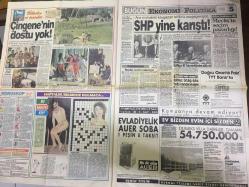 BUGÜN GAZETESİ - 25 AĞUSTOS 1991  - DÜNYA BİRBİRİNİ YİYOR, 72 ÜLKEDE SAVAŞ VAR - İSKEÇE'DE TÜRK DÜKKANLARINI YAĞMALADILAR - ZIPKIN TAYFUN AŞK AVI İÇİN KANADA'DAN GELDİ - TANJU ÇOLAK HÜLYA AVŞAR'A HAKARET ETTİ - SEVGİLİSİ FATMA'YI ÖZ KOCASINDAN KISKANDI - NECATİ ZİNCİRKIRAN - YASEMİN KOŞAL OYUNCULUKTA KARAR KILDI - KATİL AİLEDEN ÇIKTI, RAMAZAN CENGİL - GÖCEK BELEDİYESİ, ÇÖP TOPLAYANA TATİL BEDAVA, BEHZAT AKDOLUN - NEŞE TOPBAŞ - ÇİNGENE'NİN DOSTU YOK - SHP YİNE KARIŞTI - DENİZ BAYKAL, ERDAL İNÖNÜ - KRALIN ÖLECEĞİNİ 10 YIL ÖNCE BİLDİ - BESTAMİ MIZMIZ - GORBAÇOV PİYASALARI ALLAK BULLAK ETTİ - BU NASIL SSK? FENERBAHÇE, 8 ÜLKEDEN 15 FUTBOLCU DENENDİ - MEHMET ALİ YILMAZ, TRABZONSPOR - ANGIE EVERHART, EN PAHALI MANKEN - ASLIHAN TÜKEL, DURMUŞ ÇEVİK
