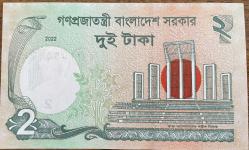 BANGLADEŞ 2 TAKA ÇİL 2022  KAĞIT PARA