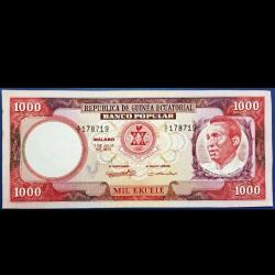 Ekvator Ginesi 1000 ekuele 1975 Çil(-) Nadir banknot / kağıt para