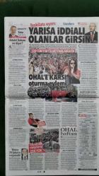 Hürriyet Gazetesi 17 Nisan 2018 Zafer Kılıç, Emmanuel Macron, Rahip Brunson, Jens Stoltenberg, Binali Yıldırım, Yasmine Hamdan, Yavuz Bingöl, Gülben Ergen, Nicaolas Cage, Kalben, Recep Tayyip Erdoğan, Berat Albayrak, Naci Ağbal, Kemal Kılıçdaroğlu, Salma Hayek, Fatih Terim, Hasan Şaş, Arda Turan, Aykut Kocaman, Temel Karamollaoğlu, Hakkı Yeten, Uğur Meleke, Fernando Muslera