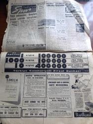 Cumhuriyet Gazetesi - 29 Temmuz 1957 - Başbakan Adnan Menderes Muhalefetin Tenkidlerine Cevap Verdi -  Sağlık Kervanları Fotoğ1957 1958 Yunus Nadi Mükafatı - Ankara'da Amerikalı Erler İçin Kışla Yapılacak - Profesör Fahrettin Kerim Gökay İtalya'da Takdir Topluyor - Tekstil Ve Örme Sanayii İşçilerinin Toplantısı - Diyarbakır'da Demokrat Parti Binasında Kavga Çıktı - Dolmabahçe Stadında Devam Eden İstanbul Ankara Genç Takımlar Atletizm Müsabakaları - Yanlış Zifaf Yazan Kemal Bilbaşar Yazı Dizisi - İngiliz Sosyalistleri Uykuda Mı Yazan Hasan Ali Yücel Köşe Yazısı - Maskat Umman İsyanının İçyüzü - İtalyan Yıldız Gina Lolllobrigida'nın Bir Oğlu Oldu - Amerika'yı Birbirine Katan Roman Örümcek Ağı - İki Kız Mahkemede Can Can Oynadı -Tabela İle Olmuyor Yazan Burhan Felek Köşe Yazısı - Ankara İstanbul Haftalık Radyo Programı - Büyük Casuslar Derleyen A. Cemalettin Saraçoğlu Yazı Dizisi - Blendax Şampuanı - Yaşlı Yelkenciler Gençlere Örnek Şekilde Yarıştılar- Rekortmen Şükrü Saban Fotoğraf