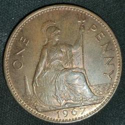İNGİLTERE 1967  1 PENNY