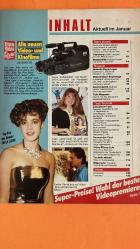 VIDEO MAGAZIN DERGİSİ - OCAK 1989   JVC - PANASONIC - SCOTCH - FUJI - SONY   DOLPH LUNDGREN - EMILY LLOYD - MICHAEL JACKSON - LOUIS GOSSETT JR. - KELLY MCGILLIS - THERESA RUSSEL - DON JOHNSON - BARBRA STREISAND - MELANIE GRIFFITH - CHRISTINA PLATE - REBECCA DE MORNAY - SIGOURNEY WEAVER - MIKE KRÜGER - KARL DALL - ROGER VADIM - BRIGITTE BARDOT - CATHERINE DENEUVE - JANE FONDA   KINO HITS - RED SCORPION - TRACK 29 - MOONWALKER - WISH YOU WERE HERE - FINAL NIGHT - SALSA - ZÄRTLICHE CHAOTEN II - MALONE - FABRIK DER OFFIZIERE - THE ACCUSED - CRITTERS II - SCHLECHTE ZEITEN - EINE VERHÄNGNISVOLLE AFFÄRE - PIPPI LANGSTRUMPFS NEUESTE ABENTEUER - PRAXIS BÜLOWBOGEN - GORILLAS IM NEBEL - VIDEO MAGAZIN HITPARADE - SUPER VHS CAMCORDER - VIDEO FILMSCHULE - VIDEO CASSETTEN TEST - CASSETTENPFLEGE TIPPS – 98 SAYFA
