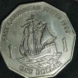 DOĞU KARAYİPLER  1989  1 DOLAR