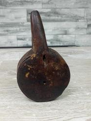 Antika Osmanlı Yazılı Nadir Ahşap Barutluk