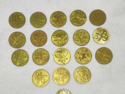 19315-KOLEKSİYONLUK 18 ADET VAPUR JETONU + 1 ADET  ŞEHİR HATLARI İŞLETMESİ JETONU