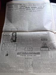 Cumhuriyet Gazetesi - 26 Mayıs 1946 - Bugünkü Parola Sandık Başınadır Yazan Abidin Daver Başmakale - Belediye Seçimi Bugün Yapılıyor - Seçim Bugün Saat 8 de Başlanacak - Oy Sandıklarının Bulunduğu Yerler Bayraklarla Donatıldı Fotoğrafı - Yurdda Seçim Faaliyeti - Halk Partisinden Aday Gösterilen Gazeteci Arkadaşlarımız Fotoğraf - Hasan Rasim Us - Said Kesler - Milli Şef İsmet İnönü Kars'ta - Ürdün Emiri Abdullah Tacını Giydi - Cemal Nadir Karikatür - Amerika'da Grev Bitti - Türkiye Futbol Şampiyonası Başladı - Ankara At Yarışlarının Neticeleri - Haftanın Şakaları Yazan Burhan Felek - Savarona Hareket Etti - Radar Aletinin Verici Ve Alıcısı Nasıl Çalışırlar Yazan Ordinaryüs Profesör Salih Murat Uzdilek - Sonsuz Panayır Yazan Halide Edip Adıvar Yazı Dizisi - Ceneve İstanbul Vapur Seferleri Başladı - Tek Tip Ekmek Eldeki Beyaz Unlar Sarfedildikten Sonra Yapılacak - Safiye Ayla Ve Sadi Işılay Tepebaşı Bahçesinde - Küçük Hikaye Maria Yazan Salahaddin Güngör - Moda Mano Pansiyonu Açıldı
