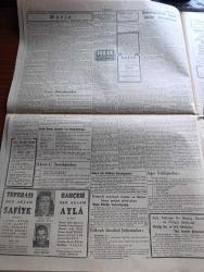 Cumhuriyet Gazetesi - 26 Mayıs 1946 - Bugünkü Parola Sandık Başınadır Yazan Abidin Daver Başmakale - Belediye Seçimi Bugün Yapılıyor - Seçim Bugün Saat 8 de Başlanacak - Oy Sandıklarının Bulunduğu Yerler Bayraklarla Donatıldı Fotoğrafı - Yurdda Seçim Faaliyeti - Halk Partisinden Aday Gösterilen Gazeteci Arkadaşlarımız Fotoğraf - Hasan Rasim Us - Said Kesler - Milli Şef İsmet İnönü Kars'ta - Ürdün Emiri Abdullah Tacını Giydi - Cemal Nadir Karikatür - Amerika'da Grev Bitti - Türkiye Futbol Şampiyonası Başladı - Ankara At Yarışlarının Neticeleri - Haftanın Şakaları Yazan Burhan Felek - Savarona Hareket Etti - Radar Aletinin Verici Ve Alıcısı Nasıl Çalışırlar Yazan Ordinaryüs Profesör Salih Murat Uzdilek - Sonsuz Panayır Yazan Halide Edip Adıvar Yazı Dizisi - Ceneve İstanbul Vapur Seferleri Başladı - Tek Tip Ekmek Eldeki Beyaz Unlar Sarfedildikten Sonra Yapılacak - Safiye Ayla Ve Sadi Işılay Tepebaşı Bahçesinde - Küçük Hikaye Maria Yazan Salahaddin Güngör - Moda Mano Pansiyonu Açıldı