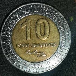 Efemera - URUGUAY  2000  10 PESO - kitantik - kitaLog