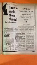 HAYAT DERGİSİ - 17 ŞUBAT 1977 KAPAK: GÖNÜL YAZAR - CEMAL BIYEDİÇ - KRALİÇE ALİYE - BAHATTİN TUKAN VEZİRAĞA KAYMIYOR HALİÇ DE KAYIYOR - SETBAŞI ÇAĞLAYANI VE MUDANYA MİNİ TRENLERİ - 60 YIL ÖNCEKİ BURSA - KANDİLLİ KIZ LİSESİ - YEŞİLKÖY HAVALİMANI IŞIKLANDIRILDI - TV İNSANLARI SUÇA MI YÖNLENDİRİYOR - KATİL BALİNALAR - KIRLIAN FOTOĞRAF METODU - ÇİN SERGİSİ - MAJORKALI ŞAİR - YAĞMUR KRALI (8) - BİSİKLETLE DÜNYA TURU (3) - FATMA ALİYE HANIM (8) - ÜNLÜ MİLYARDERLER (3) - HAYVANLARDA AŞK (8) - MUCİZE BEBEK - GÖKSU’DAN - BİR AYDA ÜÇ KAZADA ÜÇ ÖNEMLİ KİŞİ ÖLDÜ - YENİ İCATLAR HAYAT - BURSA - İSTANBUL - İZMİR - HALİÇ - SETBAŞI - MUDANYA - KANDİLLİ KIZ LİSESİ - YEŞİLKÖY - CAĞALOĞLU - TV - ULUDAĞ - ÜRDÜN - TİFDRUK MATBAACILIK - MART-NİSAN TAKVİMİ - MAJORKA - EBU DAVUT - CHARLES AZNAVOUR - TAHA TOROS - ŞEVKET RADO HER İŞİN BAŞI PARA - AZNAVOUR'UN ARABALARI - DÜNYAYA TÜRKLERİN TANITTIĞI İÇECEK: KAHVE - İSTANBUL SOKAKLARININ HALİ YÜREKLER ACISI - VEZİRAĞA MAHALLESİ'NDE KAYMA TEHLİKESİ NEWSWEE - 62 SAYFA