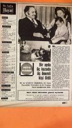 HAYAT DERGİSİ - 17 ŞUBAT 1977 KAPAK: GÖNÜL YAZAR - CEMAL BIYEDİÇ - KRALİÇE ALİYE - BAHATTİN TUKAN VEZİRAĞA KAYMIYOR HALİÇ DE KAYIYOR - SETBAŞI ÇAĞLAYANI VE MUDANYA MİNİ TRENLERİ - 60 YIL ÖNCEKİ BURSA - KANDİLLİ KIZ LİSESİ - YEŞİLKÖY HAVALİMANI IŞIKLANDIRILDI - TV İNSANLARI SUÇA MI YÖNLENDİRİYOR - KATİL BALİNALAR - KIRLIAN FOTOĞRAF METODU - ÇİN SERGİSİ - MAJORKALI ŞAİR - YAĞMUR KRALI (8) - BİSİKLETLE DÜNYA TURU (3) - FATMA ALİYE HANIM (8) - ÜNLÜ MİLYARDERLER (3) - HAYVANLARDA AŞK (8) - MUCİZE BEBEK - GÖKSU’DAN - BİR AYDA ÜÇ KAZADA ÜÇ ÖNEMLİ KİŞİ ÖLDÜ - YENİ İCATLAR HAYAT - BURSA - İSTANBUL - İZMİR - HALİÇ - SETBAŞI - MUDANYA - KANDİLLİ KIZ LİSESİ - YEŞİLKÖY - CAĞALOĞLU - TV - ULUDAĞ - ÜRDÜN - TİFDRUK MATBAACILIK - MART-NİSAN TAKVİMİ - MAJORKA - EBU DAVUT - CHARLES AZNAVOUR - TAHA TOROS - ŞEVKET RADO HER İŞİN BAŞI PARA - AZNAVOUR'UN ARABALARI - DÜNYAYA TÜRKLERİN TANITTIĞI İÇECEK: KAHVE - İSTANBUL SOKAKLARININ HALİ YÜREKLER ACISI - VEZİRAĞA MAHALLESİ'NDE KAYMA TEHLİKESİ NEWSWEE - 62 SAYFA