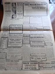 Cumhuriyet Gazetesi - 14 Mayıs 1942 - Ne Yapacağını Bilemeyen Avrupa Cumhuriyet Başmakale - Bulgar Kralına Suikast Davasında Duruşma Safhası Bitti - İddia Makamı Ağır Surette İtham Ediyor - Ankara Cumhuriyet Muddeiumumisi Cemil Altayla Başmuavini Kemal Bora Fotoğraf - Alman Harp Tebliği Kısımdaki Muharebe Sona Erdi - Kırım'da Rus Müdafaa Hattıyla Alman Taarruzunun İstikametini Gösterir Harita - Sovyet Harp Tebliği Kerç'teki Muharebe Devam Ediyor - Yahya Galip Kargı'yı Kaybettik - Uzakşark Harbi Japonlar Yunnandan Atıldılar - Libya Hareketinden Bir Sahne - Ordular Çarpışırken Filmi Elhamra - Gizli Emir Bu Akşam Lale - Aktör Köpek Davası - Galatasaray Lisesinde Müsamere - Sızı Yazan Mükerrem Kamil Su Yazı Dizisi - Organizasyon Yazan Burhan Felek Köşe Yazısı - 19 Mayıs Bayrağı Erzincan'da - Markiz Pastanesi Yarın Açılıyor - Hasan Tırnak Cilaları