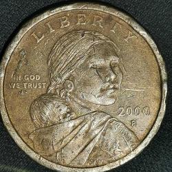 AMERİKA 2000 P   1 DOLAR  Sacagawea Doları