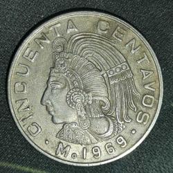 MEKSİKA 1969   50  CENTAVOS
